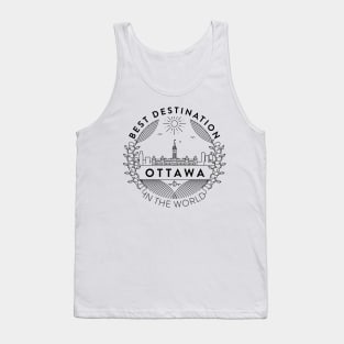 Ottawa Minimal Badge Design Tank Top